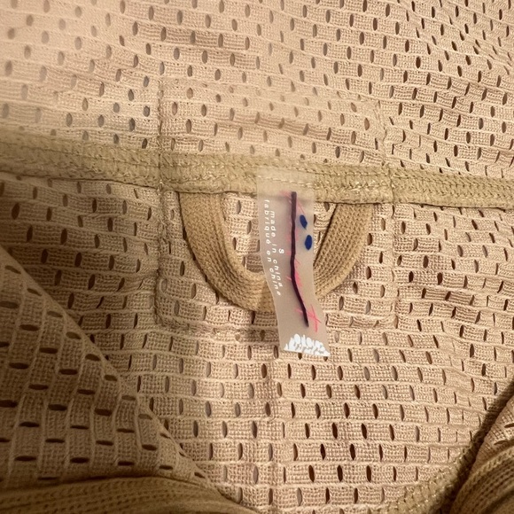 Free People Movement Tan Zebra Print half zip windbreaker - Picture 7 of 9